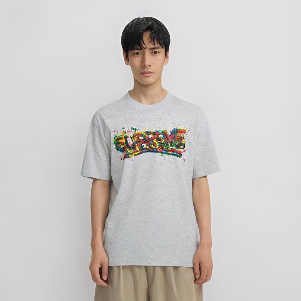 Supreme SS20 Week 1 Paint Logo Tee Logo Tee Men's SUP-SS20-273