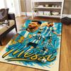 Tappeto Messi per Soggiorno Camera da Letto Casa Decorazione Divano, Tappetino Antiscivolo per Giochi Bambini