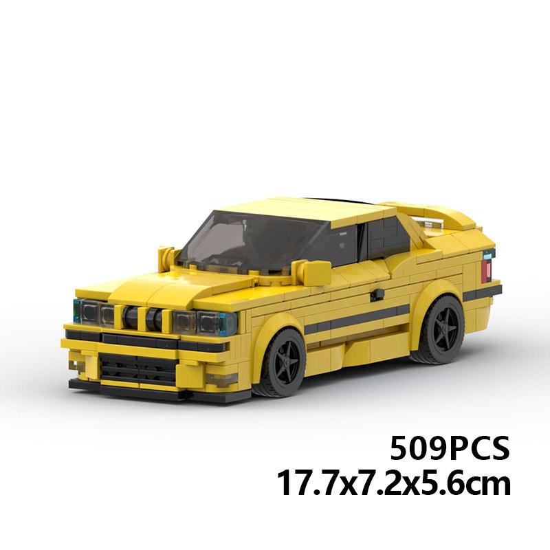 Cross-border MOC-Compatible Lego BMW M3 E36 Building Blocks - 8-Stud Car Model Toy for Boys