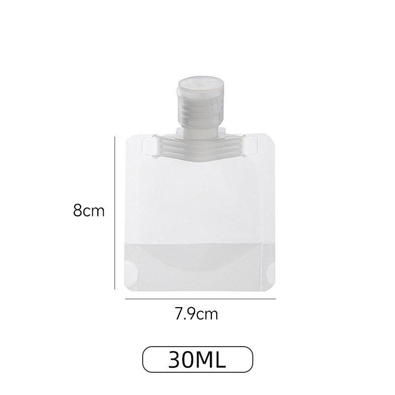 50/100pcs Matte Semi Transparent Travel Packaging Bag Shampoo Shower Gel Portable Squeeze Bags Moisture-proof Leak Proof Sealed Skincare Travel Pouch