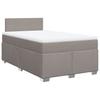 Vidaxl Letto Continentale Con Materasso, Taupe, Tessuto, 120X200 Cm
