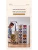 Multi-Layer Foldable Shoe Box Rack: Easy Installation, Space-Saving Storage, One-Pull Setup.