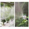 10Pcs 1/4 Inch Light Green Mist Spray Nozzle With Connector For Garden Greenhouse Watering Cooling