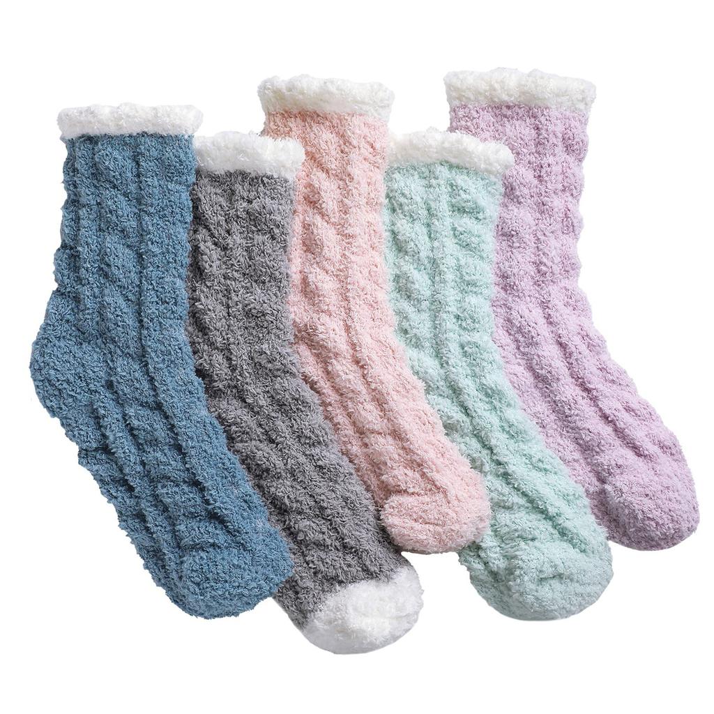 Fashion Keep Warm Women Fashion Patchwork Ladies Patchwork Thick Socks
