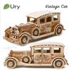 3D Ury Wooden Puzzle Retro Vintage Car Classic Nostalgic Movies Vehicle Assembly Model Diy Decoration Gift Toys For Kids Adults