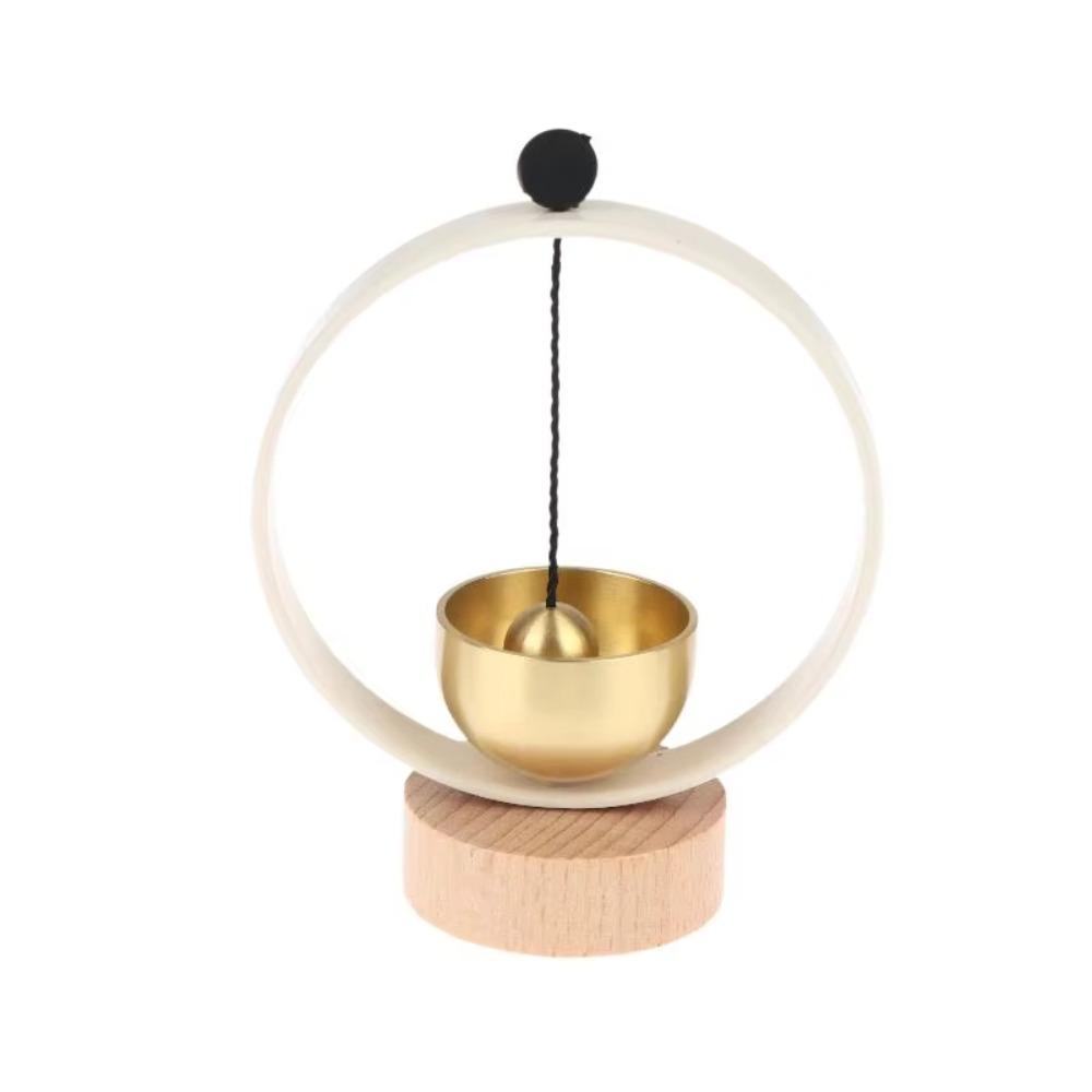 

Wood Base Meditation Instrument Circular Frame Yoga Wind Chimes Desktop Meditation