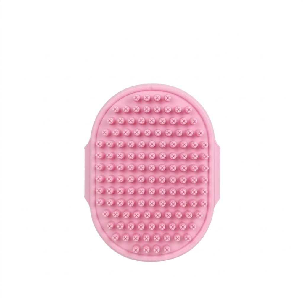Silicone Pet Bath Brush for Wet Wash and Dry Grooming Massage Nubs Multi Purpose Cleaning Tool for Cats and Dogs