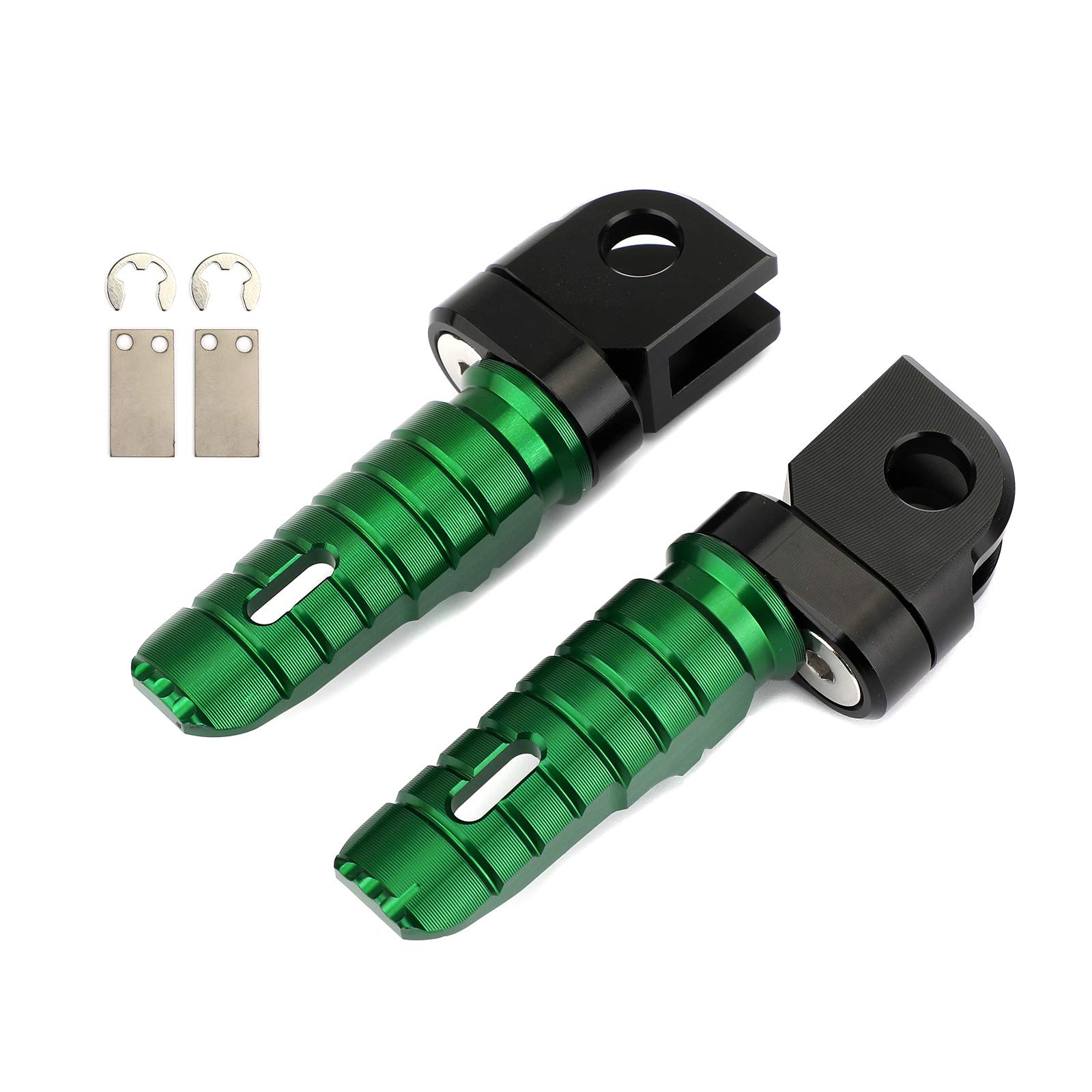Artudatech Зеленые передние подножки для Kawasaki Z300, Z400, Z800, Z650, Z900, Z1000 и NINJA 650
