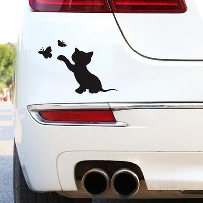 Pratico Adesivo Decorativo Effetto Rimovibile Accattivante Visivo Farfalla Gattino Auto Vinile Adesivo per Motocicletta