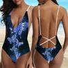 Hot Selling and Popular Women's Fashionable Butterfly Printed Camisole with Backless Swimsuit