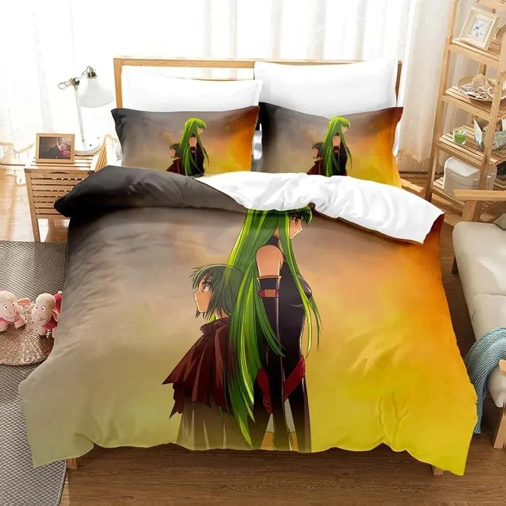 3D Cartoons Code Geass Bedding Set Single Twin Full Queen King Size Bed Set Adult Kid Bedroom Duvet cover Sets For Home Textiles