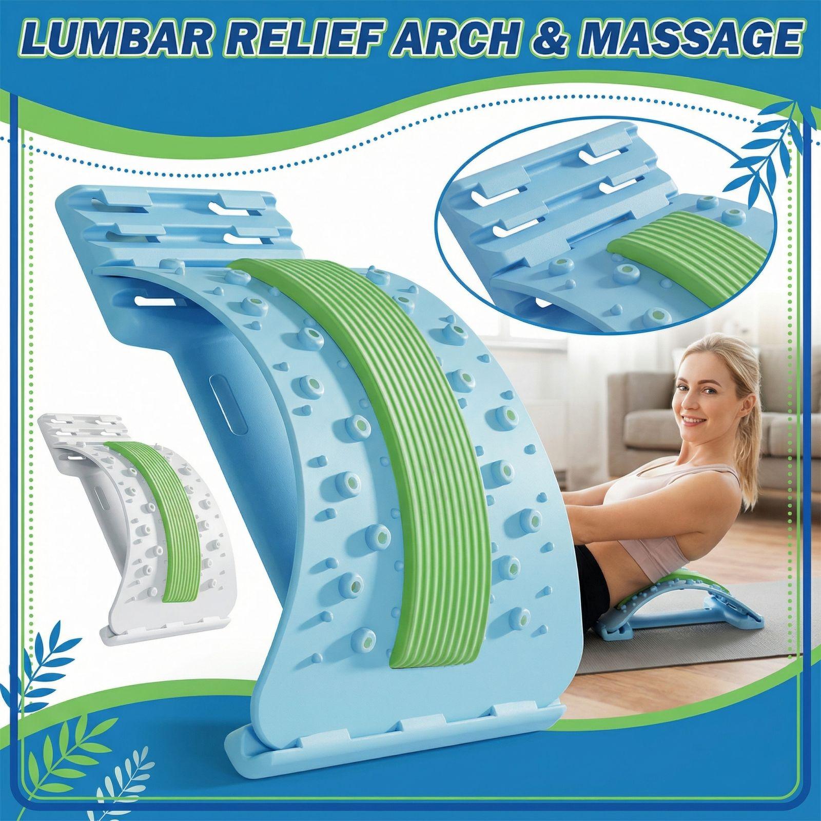 Lumbar Spine Soother, Lumbar Protrusion Traction Device, Lumbar Pain Cushion, Lumbar Spine Stretching Exercise Massage