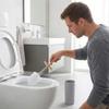 Standing Base Toilet Brush Set Long Handle Toilet Rim Cleaner Brush  Bathroom Use