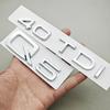 3D ABS Car Letters Logo Q5 40 TDI Logo Rear Trunk Badge Emblem Decals For Audi Q5 Q3 Q7 A4 A5 A6 A7 Auto Exterior Accessories