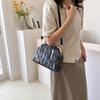 New Retro Women's Lock Chic Handbags Evening Clutch Designer Brand Lady Shoulder Bags Shell Clip Black White Pink Crossbody Bag