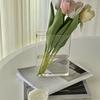 1pc Book Vase For Flowers, Acrylic Clear Book Vase, Book Shape Vases For Tulips, Transparent Book Vase