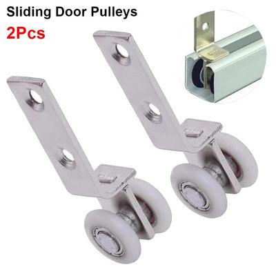 2Pcs Smooth Silent Sliding Door Pulleys Bearing Wheel  for Wardrobe Cupboard Window Cabinet