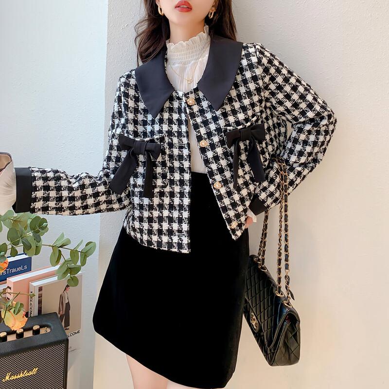 

Mocana Women s Houndstooth Cropped Jacket M