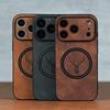 Magnetic Deer Head Pattern Leather Phone Case For iPhone 17 16 15 14 13 12 Pro Max Plus 17Pro Air For Magsafe Shockproof Cover