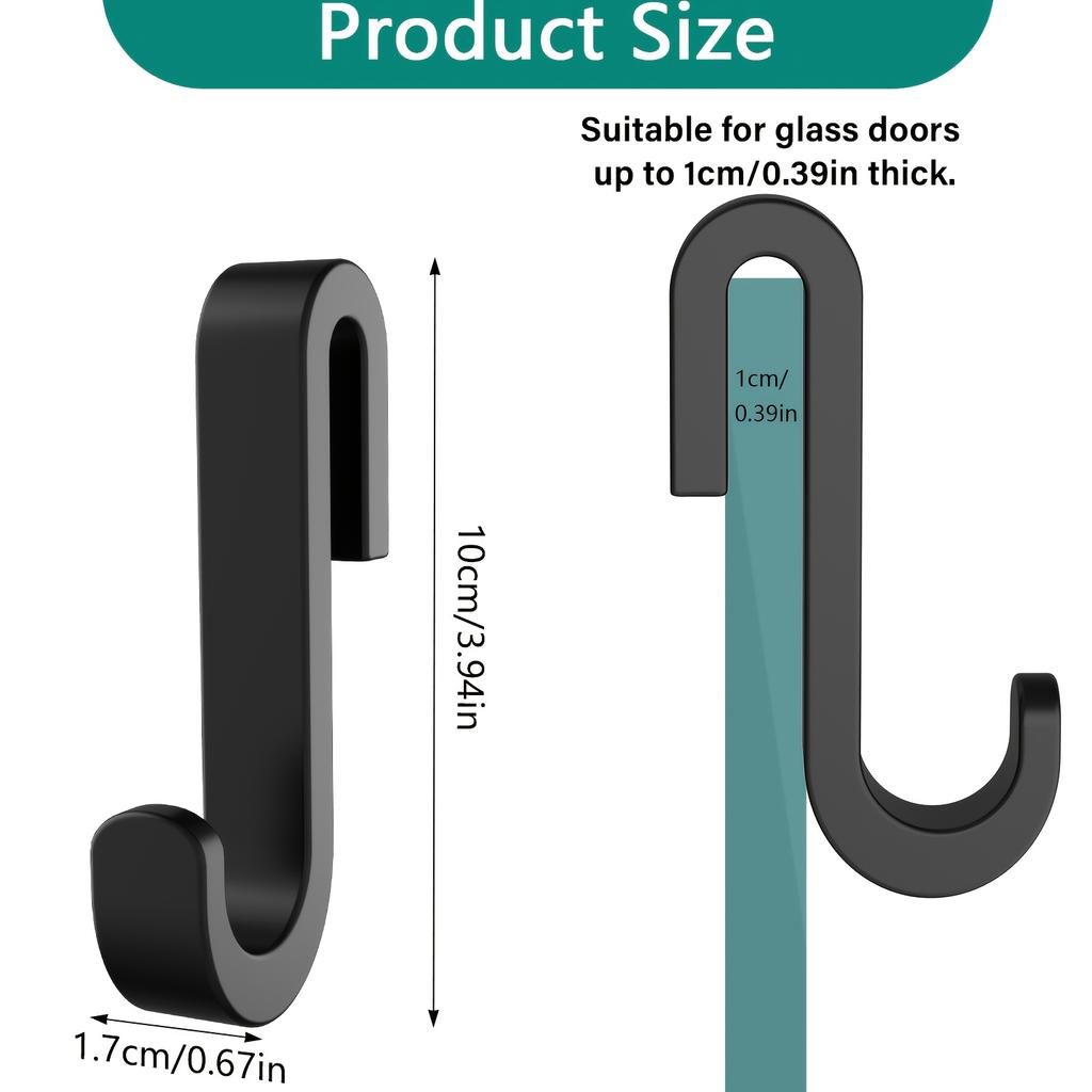 Multi-Purpose Hooks Silicone Shower Door Back Hook Hanging Rack Clothes Coat Hat Towel Hanger Storage Hook Bathroom Accessories