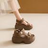 Fashion Summer Women's Sandals Fashion Thick Soled Roman Women Shoes New Casual Lady Anti-Slip Ladies Shoes Wedge Heels Platform Sandals