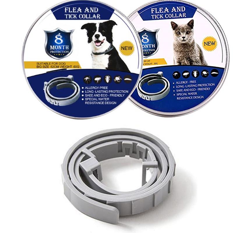 

Ошейник для домашних животных от блох и клещей, защита от паразитов на 8 месяцев, регулируемый ошейник для собак и кошек, съемные аксессуары для отпугивания домашних животных 38cm for Cats