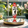 2D Flat, 1pc 7.87*7.87 Inch Round French Aluminum Sign, Retro Decorative Plaque about "Beware of Attacking Cat", "Cat Warning" Decorative Sign