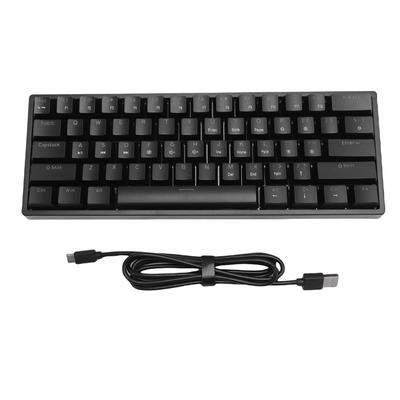 60 Percent Mechanical Keyboard RGB Backlit 61 Keys Miniature Wired Gaming Keyboard with Blue Switch