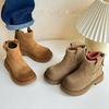 Children's Fleece-Lined Martin Boots - Autumn/Winter Fashion for Boys and Girls