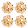 4PCS RC Brass Gear Cover Counterweight Accessory for SCX10 III 1 10 Remote Control Car