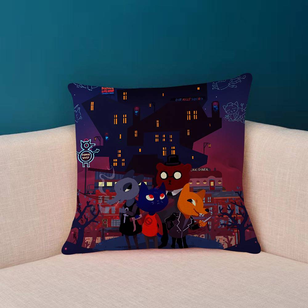 Anime N-Night In The Woods Game Pillow Case Plush Fabric Soft Double Sided Print Sofa Cushion Cover Throw Pillow Covers