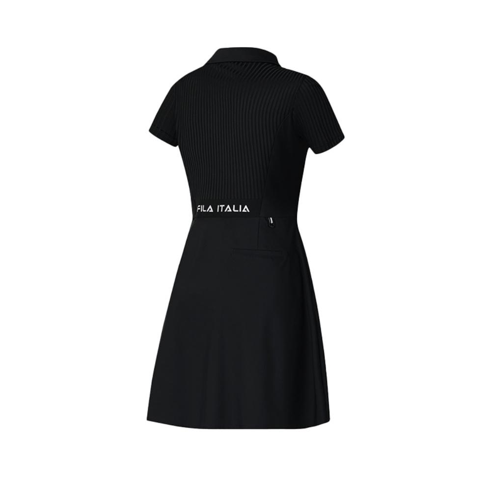 

Новое платье с коротким рукавом серии FILA Golf Женское Насыщенный черный A11W525325F-BK M（165/84A）