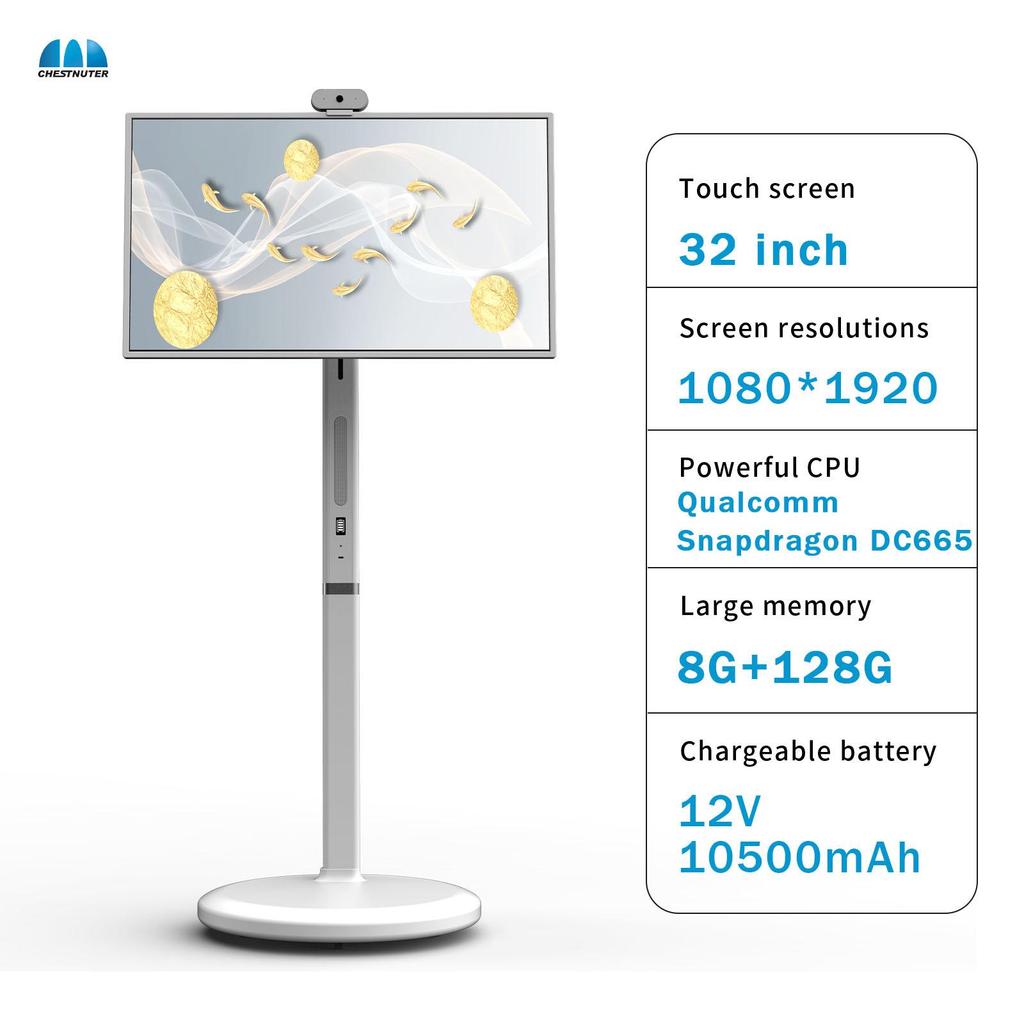 Best Friend Machine 32" Adjustable & Rotatable Smart Mobile Display