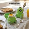 Dinosaur Egg Cups Plastic Cartoon Soft Boiled Egg Holder Fun Egg Stand Cup for Breakfast Brunch Kitchen Egg Tools