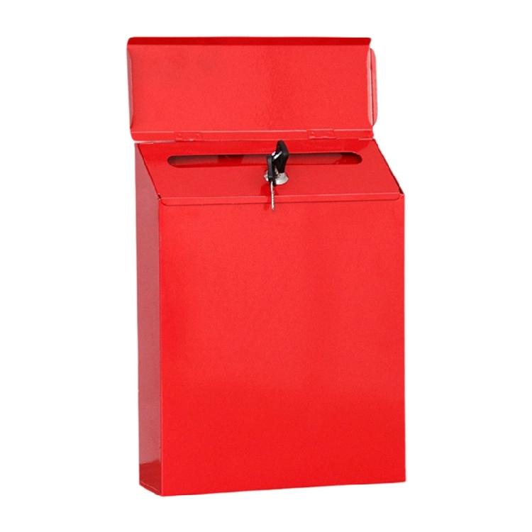 Boîte aux lettres vintage en fer forgé avec serrure Boîte aux lettres extérieure en métal Décoration à suspendre Résistante aux intempéries Convient pour les patios Jardins