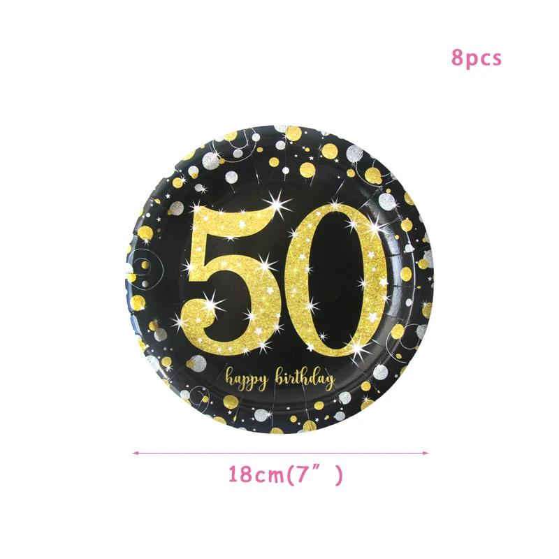 30th 40th 50th 60th Birthday Decorations Number Balloons Birthday Hanging Banner Flags for Adult 30th Anniversary Supplies