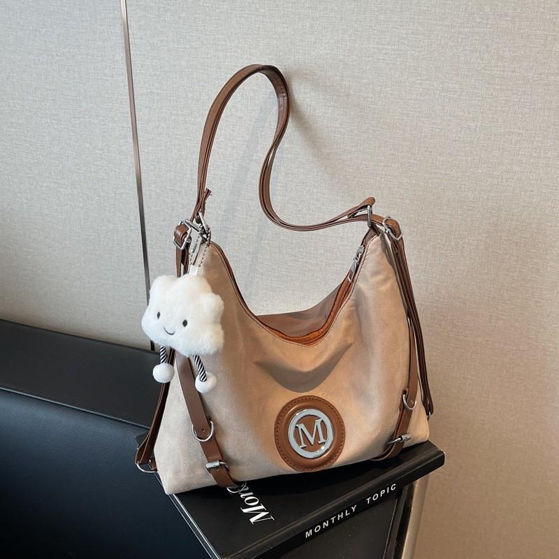 Fashionable Casual Commuter Tote Bag For Women Durable Suede Texture Backpack