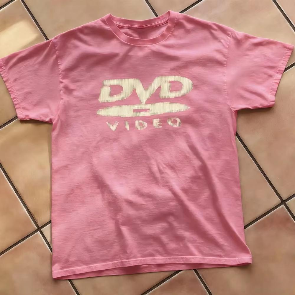 Funny Retro Graphic DVD VIDEO Logo Print TShirt Unisexs Clothing Women Casual Streetwear Style Top 2026 Summer New T Shirt