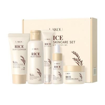 LAIKOU Set Iluminador e Hidratante de Arroz, Cuidado Facial