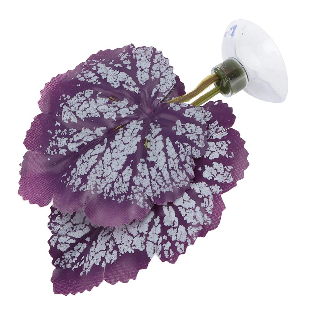 Betta Fish Leaf Pad Plastic Leaf Betta Hammocks with Suction Cup for Fish Tank Aquarium Decoration