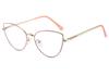 Eyeglass Frame Reading Eyewear Spectacle Spectacle 0~+6 Metal Magnifying For Trendy Ladies Computer Cat's Feline Eye Alloy Transparent Stylish