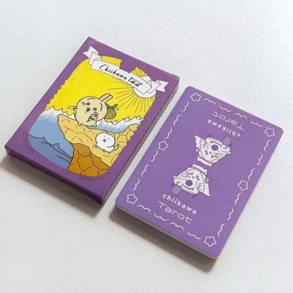Kawaii Chiikawa Tarot Deck - 22 Major Arcana Anime Collectible Tarot Cards 10.4*7.3cm - Cute Hachiware & Usagi Divination Cards