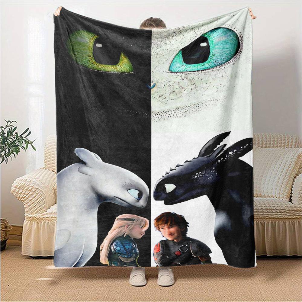 Dragons Friendship Blanket Soft Throw Blanket For Home Bedroom Bed Sofa Travel Office Solid Christmas Blanket