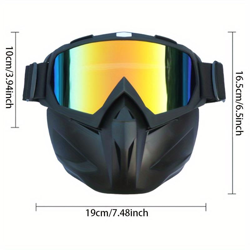 M138 Retro Motorcycle Helmet Mask Off-Road Sports Windshield Goggles for Outdoor Riding and Cycling