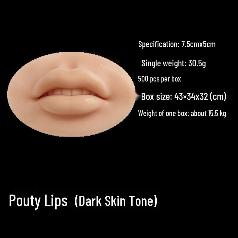 Realistic Silicone Practice Skin for Semi-Permanent Makeup: Eyebrows, Eyes, Lips Tattoo Training for Beginners