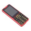 Big Key Phone Ultra Thin 2.6in 2 Flashlight BT 0.3MP Camera Voice Announcement Cell Phone 2G Red