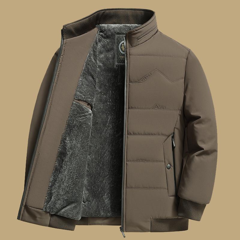 Woodpecker Men s Winter Fleece-Lined Cotton Jacket for Middle-Aged and Elderly Size 195: 160–175 jin