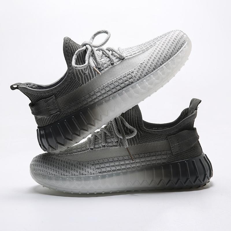 

Кокосовая обувь пара дышащая студенческая беговая обувь с градиентным переходом мужская и женская одинаковая спортивная обувь из летящей ткани 35