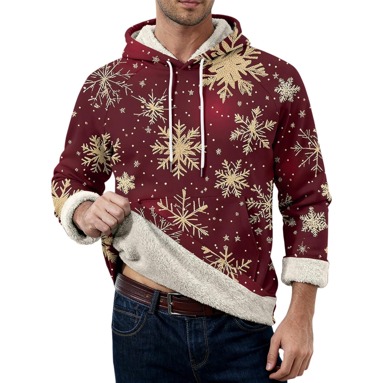 

Мужская повседневная флисовая толстовка с длинным рукавом и карманами M