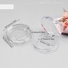 1 Pc Portable Lightweight Empty Reusable Round Eyeshadow Box Blush Concealer Storage Case for Women Outdoor Shopping Travel